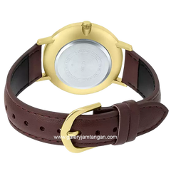 CASIO LTP-VT01GL-9BUDF Brown Gold Leather Strap