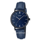CASIO LTP-VT02BL-2AUDF Blue Black Leather Strap