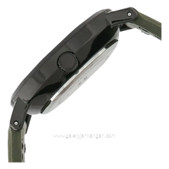 CASIO LTP-VT02BL-3AUDF Green Black Leather Strap