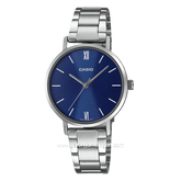 CASIO LTP-VT02D-2AUDF Silver Dial Blue Stainless Steel