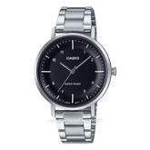 CASIO LTP-VT03D-1BDF Silver Dial Black Stainless Steel