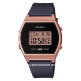 CASIO General LW-204-1ADF Black Rosegold Digital Rubber Strap