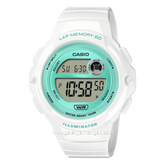 CASIO LWS-1200H-7A3VDF Dual Time White Resin Strap