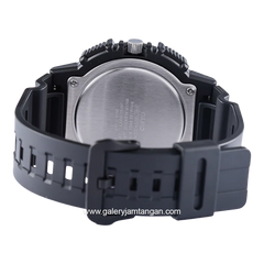 CASIO MCW-200H-4AVDF Black Dial Red Resin Strap