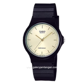 CASIO General MQ-24-9ELDF Black Dial Gold Rubber Strap