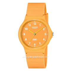 CASIO MQ-24B-9BDF Yellow Resin Strap