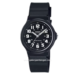 CASIO General MQ-71-1BDF Black Dial List White Rubber Strap