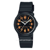CASIO General MQ-71-4BDF Black Dial List Orange Rubber Strap