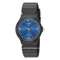 CASIO MQ-76-2ALDF Black Dial Blue Rubber Strap