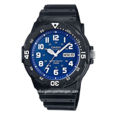 CASIO General MRW-200H-2B2VDF Black Dial Blue Rubber Strap