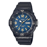CASIO MRW-200H-2B3VDF Black Dial Blue Resin Strap