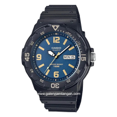 CASIO MRW-200H-2B3VDF Black Dial Blue Resin Strap