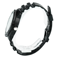 CASIO MRW-200H-7EVDF Black Dial White Resin Strap