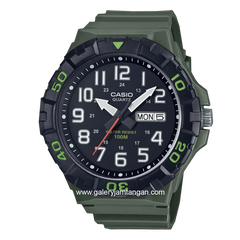 CASIO General MRW-210H-3AVDF Green Black Resin Strap