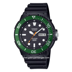 CASIO MRW-230H-1E3VDF Black Green Resin Strap