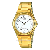 CASIO MTP-1130N-7BRDF Gold Dial White Stainless Steel