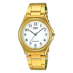 CASIO MTP-1130N-7BRDF Gold Dial White Stainless Steel