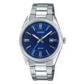 CASIO MTP-1302PD-2AVEF Silver Dial Blue Stainless Steel