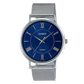 CASIO General MTP-B110M-2AVDF Silver Dial Blue Sandrope Stainless Steel