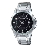 CASIO MTP-V004D-1BUDF Silver Dial Black Stainless Steel