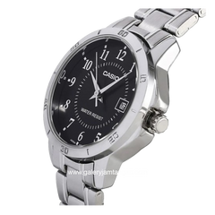 CASIO MTP-V004D-1BUDF Silver Dial Black Stainless Steel