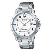 CASIO MTP-V004D-7BUDF Silver Dial White Stainless Steel
