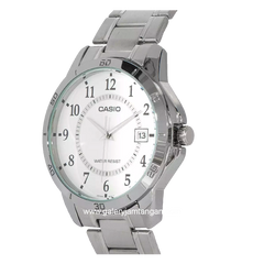 CASIO MTP-V004D-7BUDF Silver Dial White Stainless Steel