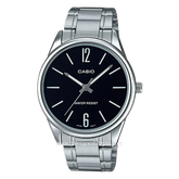 CASIO MTP-V005D-1BUDF Silver Dial Black Stainless Steel
