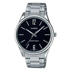 CASIO MTP-V005D-1BUDF Silver Dial Black Stainless Steel