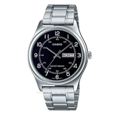 CASIO MTP-V006D-1B2UDF Silver Dial Black Stainless Steel