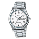 CASIO MTP-V006D-7BUDF Silver Dial White Stainless Steel