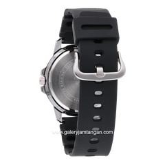 CASIO MTP-VD01-1EVUDF Black Silver Rubber Strap