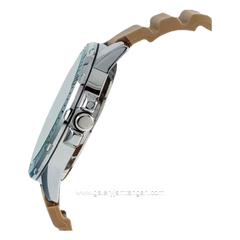 CASIO MTP-VD01-5EVUDF Cream Silver Rubber Strap