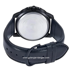 CASIO MTP-VD01BL-1BVUDF Full Black Leather Strap