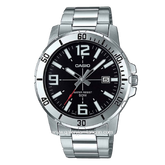 CASIO MTP-VD01D-1BVUDF Silver Dial Black Stainless Steel