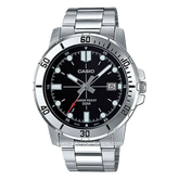 CASIO MTP-VD01D-1EVUDF Silver Dial Black Stainless Steel