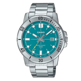CASIO MTP-VD01D-3E2VUDF Silver Dial Blue Stainless Steel
