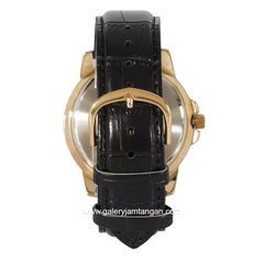 CASIO MTP-VD01GL-1EVUDF Black Gold Leather Strap