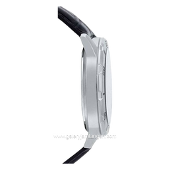 CASIO MTP-VD01L-1CVUDF Black Silver Leather Strap