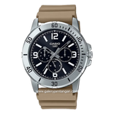 CASIO MTP-VD300-5BUDF Ivory Dial Black Rubber Strap