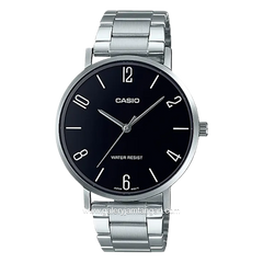 CASIO MTP-VT01D-1B2UDF Silver Dial Black Stainless Steel