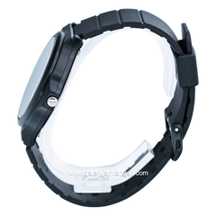 CASIO MW-240-7EVDF Black Dial White Resin Strap