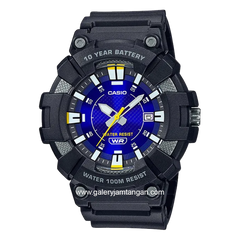 CASIO MW-610H-2AVDF Black Dial Blue Resin Strap