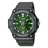 CASIO MW-620H-3AVDF Green Black Resin Strap