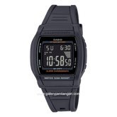 CASIO W-201-1BVDF Digital Black Resin Strap