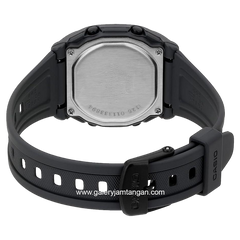 CASIO W-201-1BVDF Digital Black Resin Strap