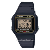 CASIO General W-217H-9AVDF Black List Blue Digital Rubber Strap