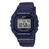 CASIO W-218H-2AVDF Digital Blue Resin Strap