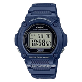 CASIO W-219H-2AVDF Digital Blue Resin Strap