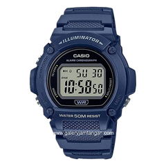 CASIO W-219H-2AVDF Digital Blue Resin Strap